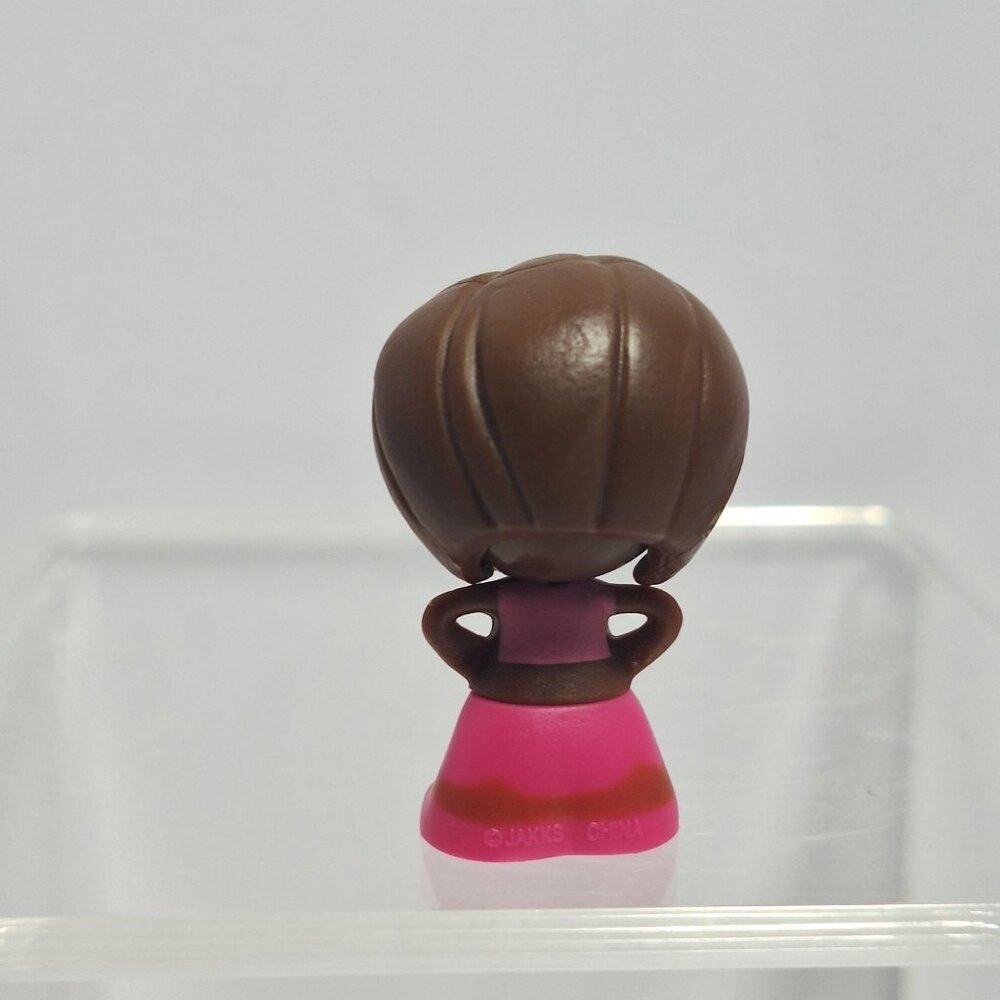 Gift Ems Mini Doll 1.5" African American Girl Pink Dress With a Peach - Picture 4 of 11